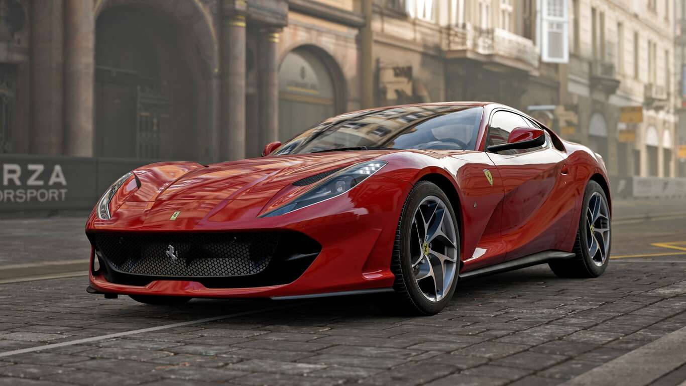 Download 1366x768 Ferrari Hd Beautiful 812 Superfast Wallpaper | Wallpapers .com