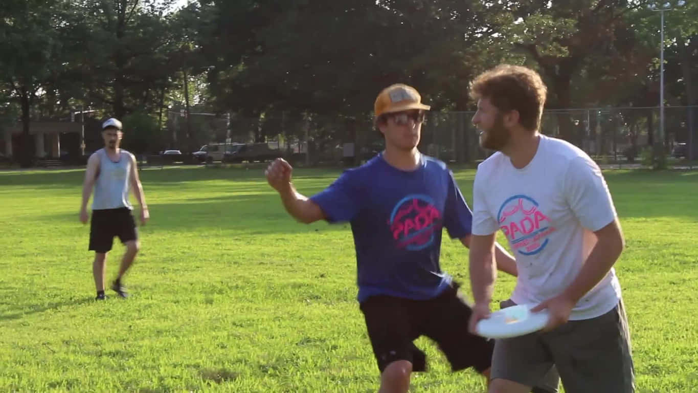 Have fun outdoors with a game of frisbee
