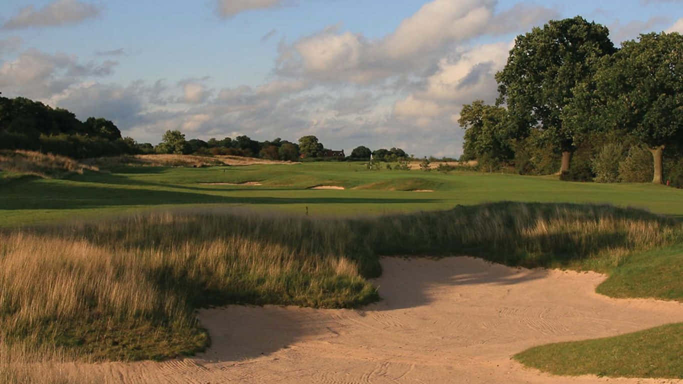 Disfrutade Una Partida De Golf En Un Hermoso Campo En El Campo