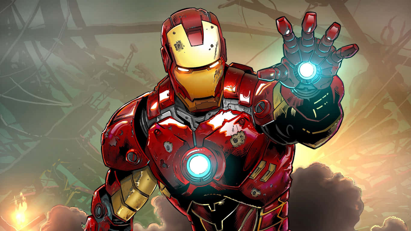 Stupendaimmagine Ad Alta Risoluzione Di Iron Man In Azione