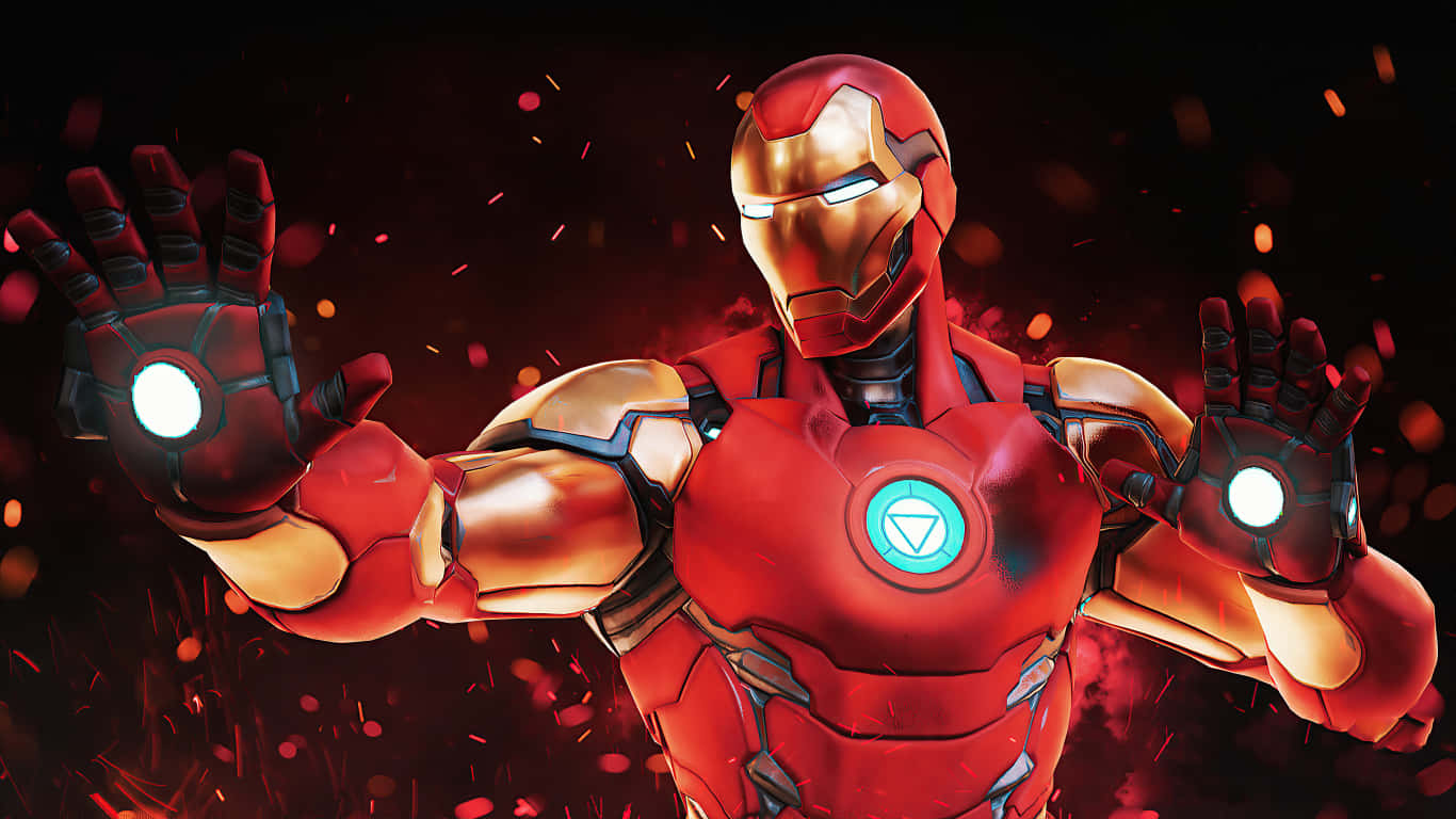 Iron Man Wearing His Legendary Suit