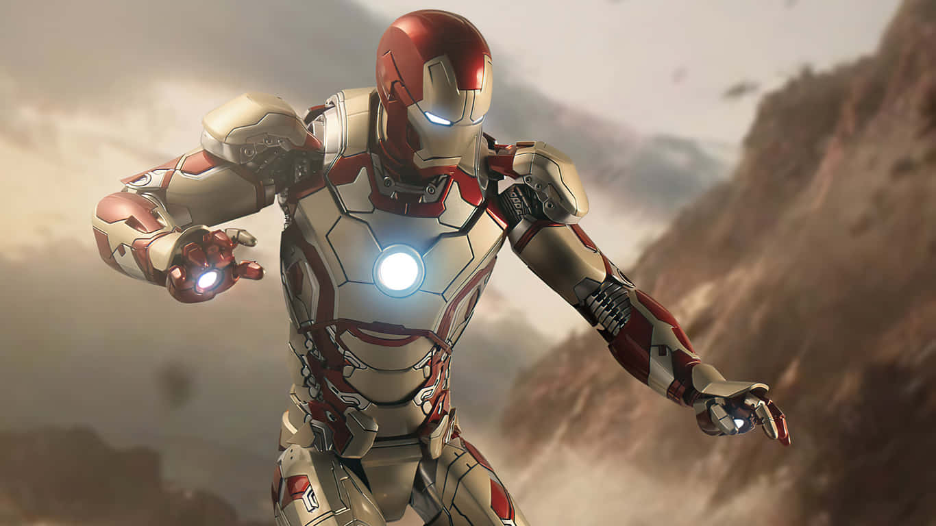 Tony Stark Dons His Iron Man Suit