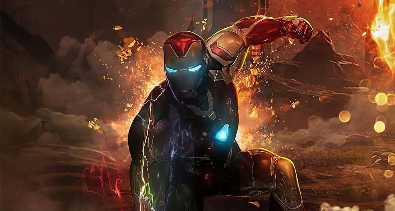 Download Iron Man Illuminating The Dark | Wallpapers.com