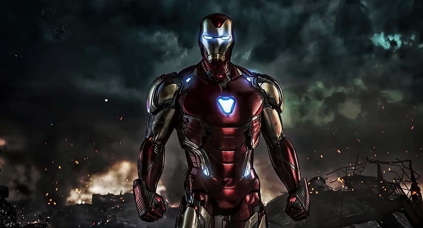 Tony Stark in His Iron Man Suit
