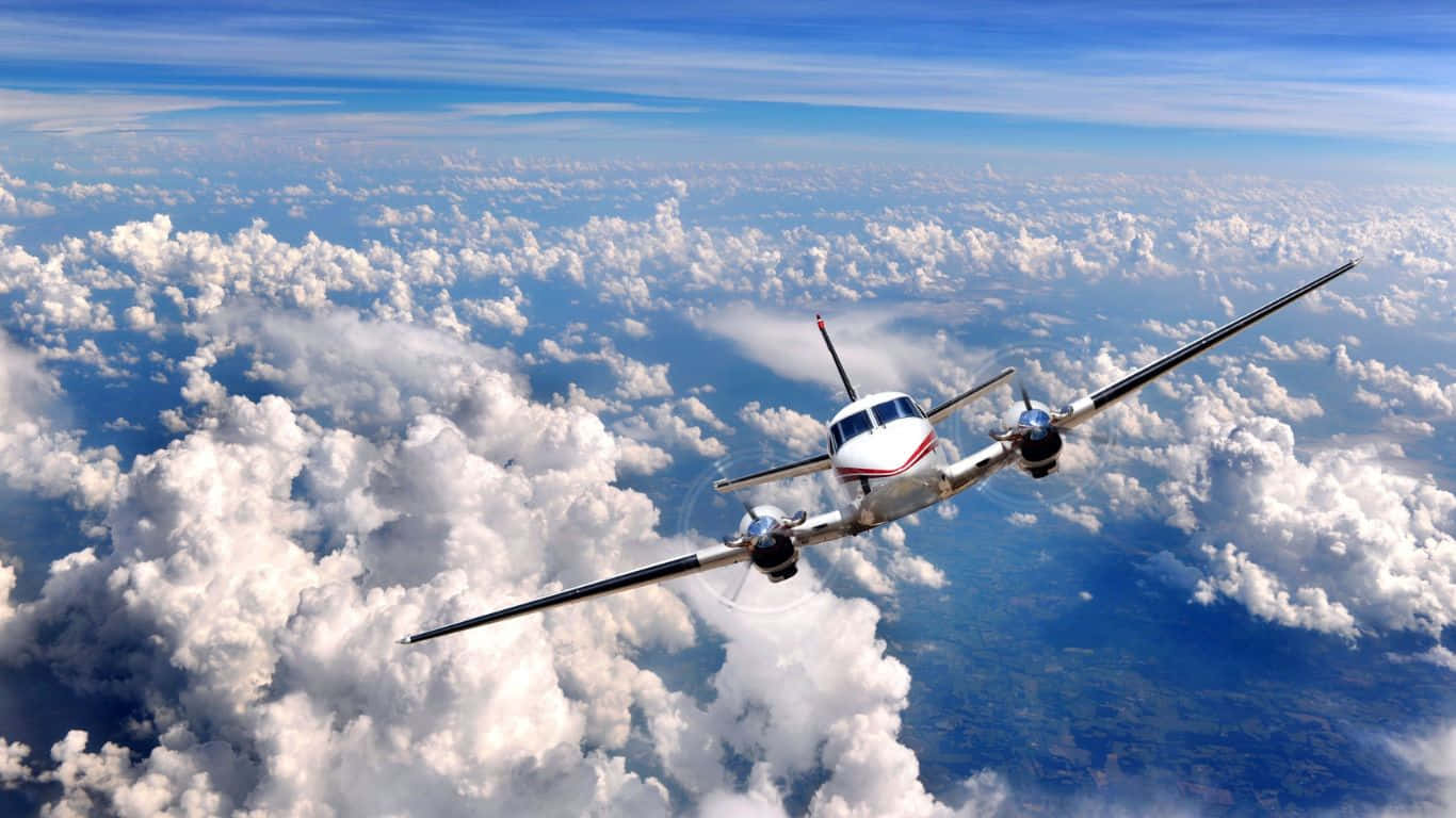 1366x768 Microsoft Flight Simulator Background Beechcraft King Air 350