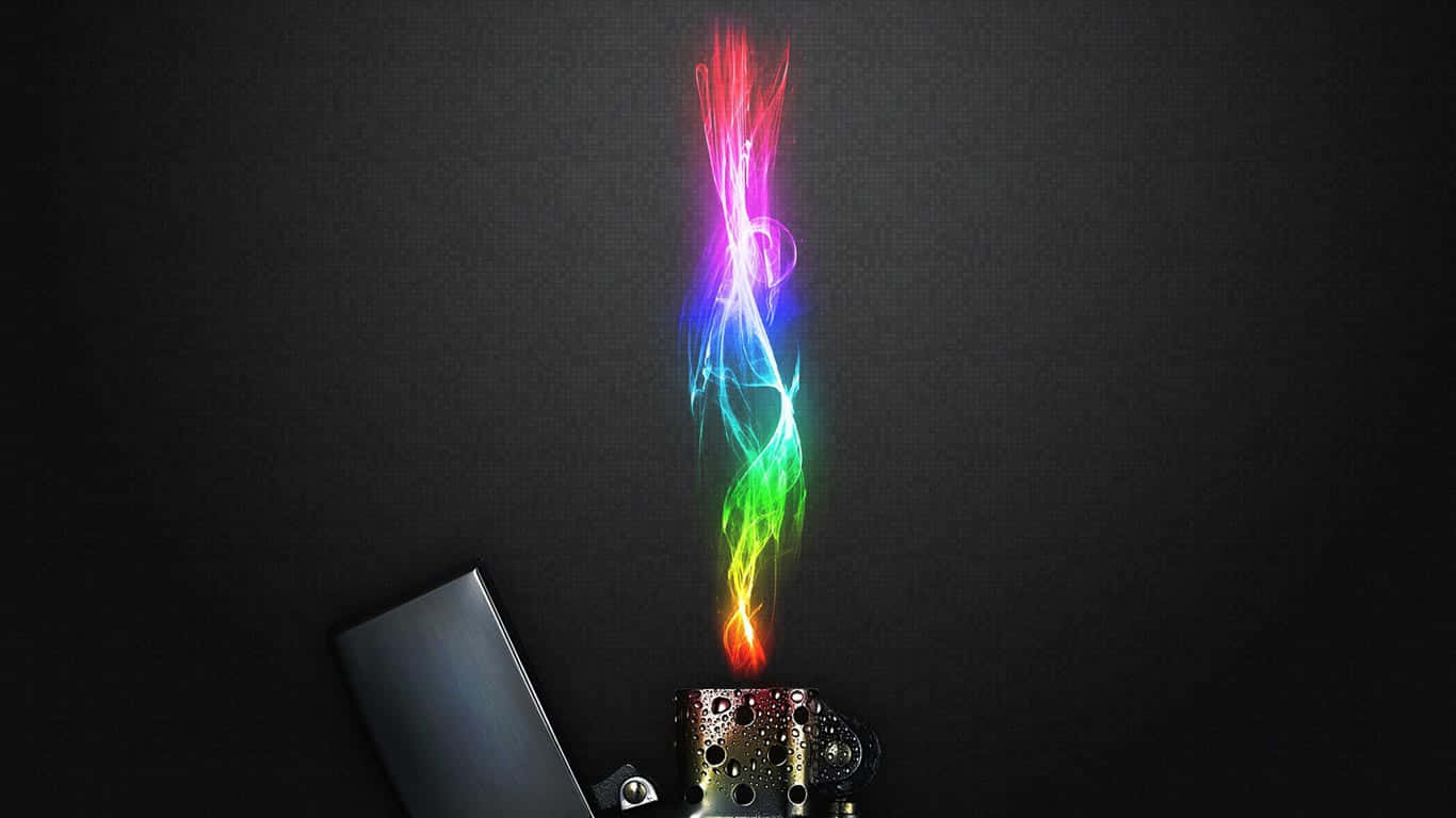 Rainbow Lighter 1366x768 Monitor Background