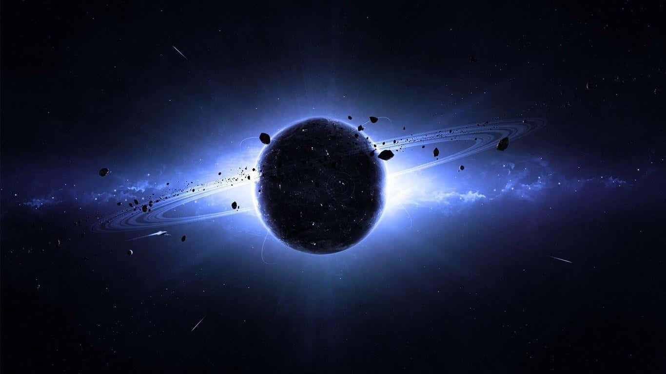 Planet In Space 1366x768 Monitor Background