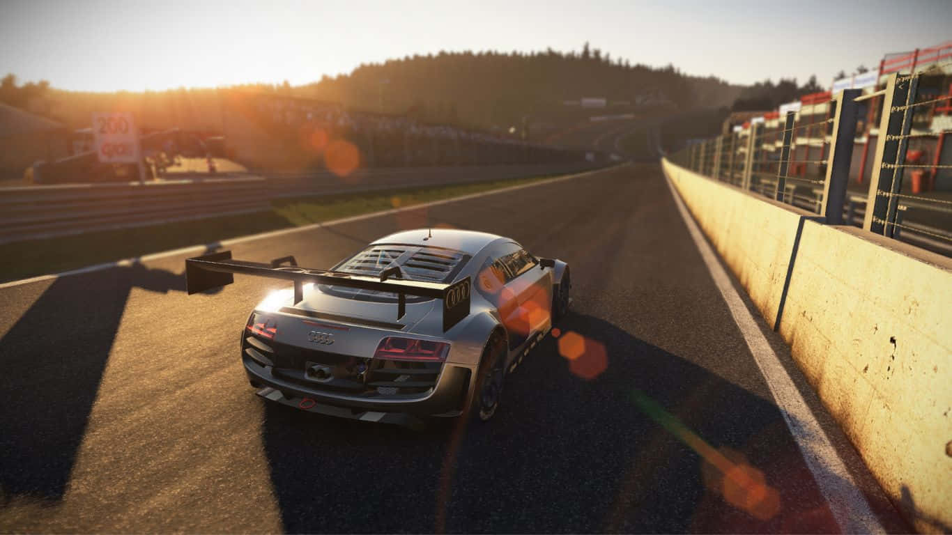 Feel the rush of speedy racetracks with this vibrant 1366x768 Project Cars wallpaper