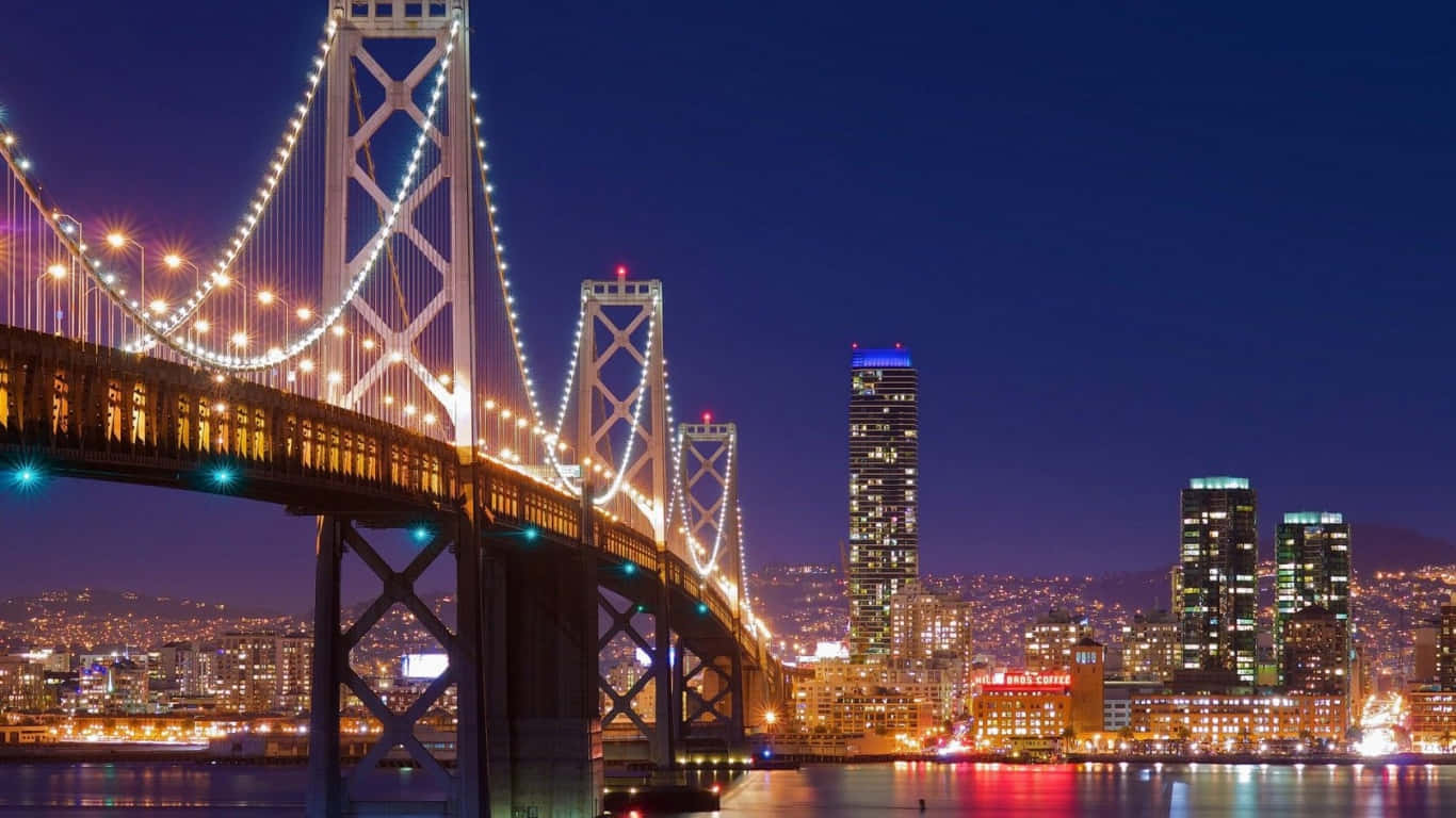 Night view of San Francisco city