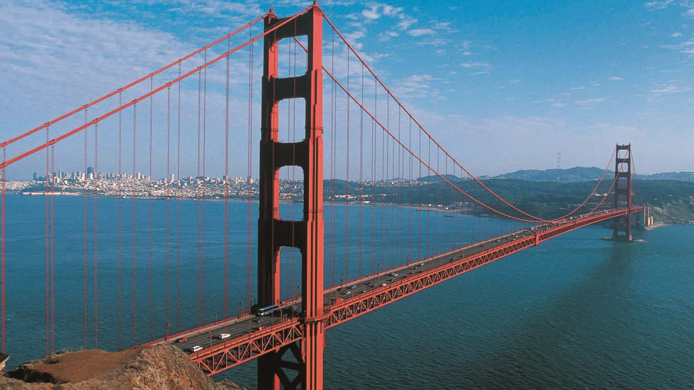 Dengyllene Porten Bron I San Francisco, Kalifornien.