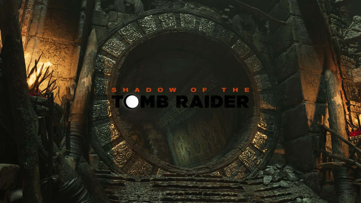 Affascinanteimmagine Di Lara Croft In Shadow Of The Tomb Raider Alla Risoluzione Di 1366x768.