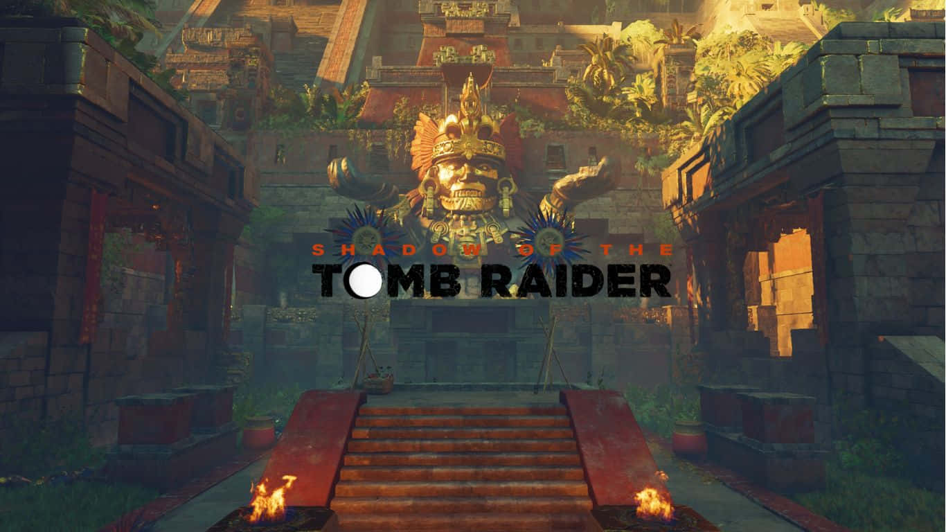 1366x768 Apekonge skygge af Tomb Raider Baggrund Wallpaper