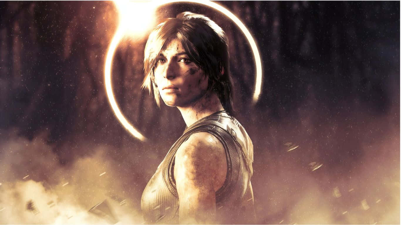 1366x768 Skadet Lara Shadow Of The Tomb Raider Baggrund
