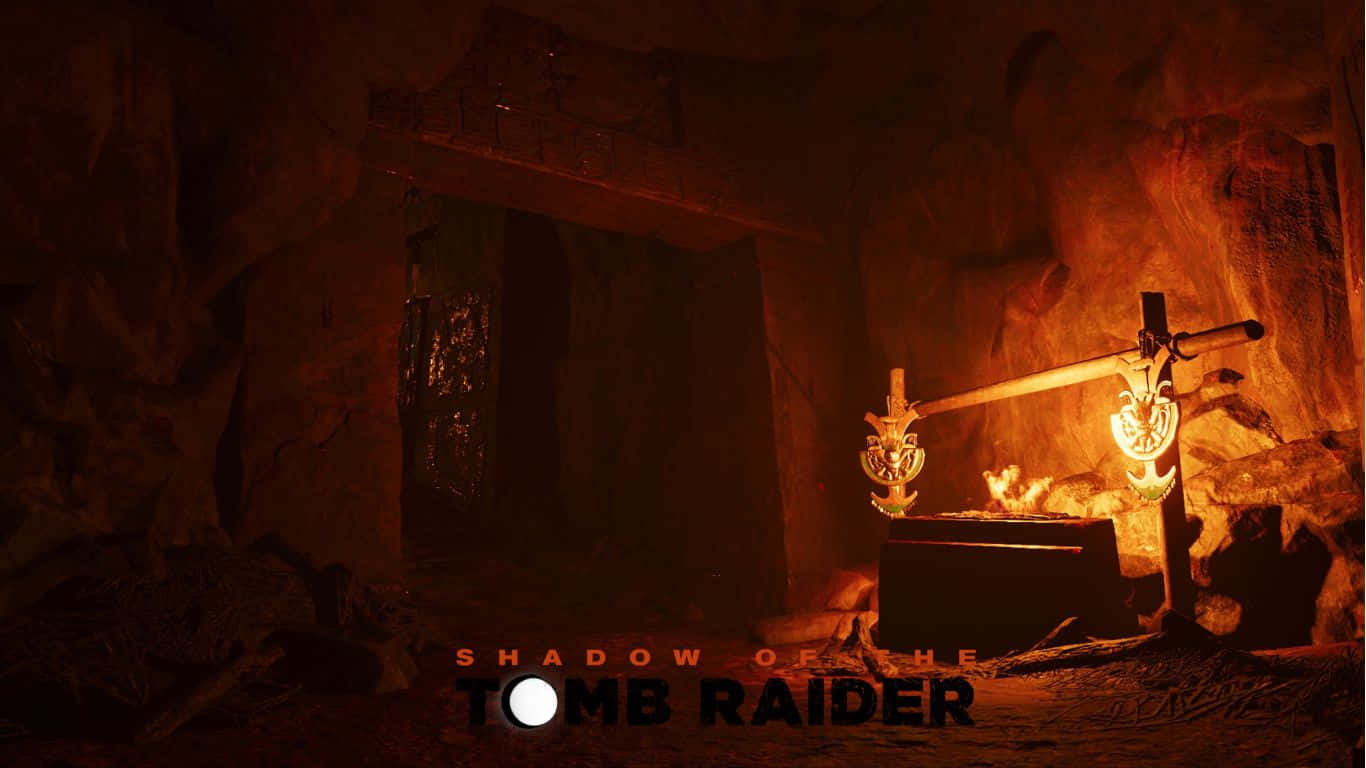 1366x768 Cave Skygge af Tomb Raider Baggrund: