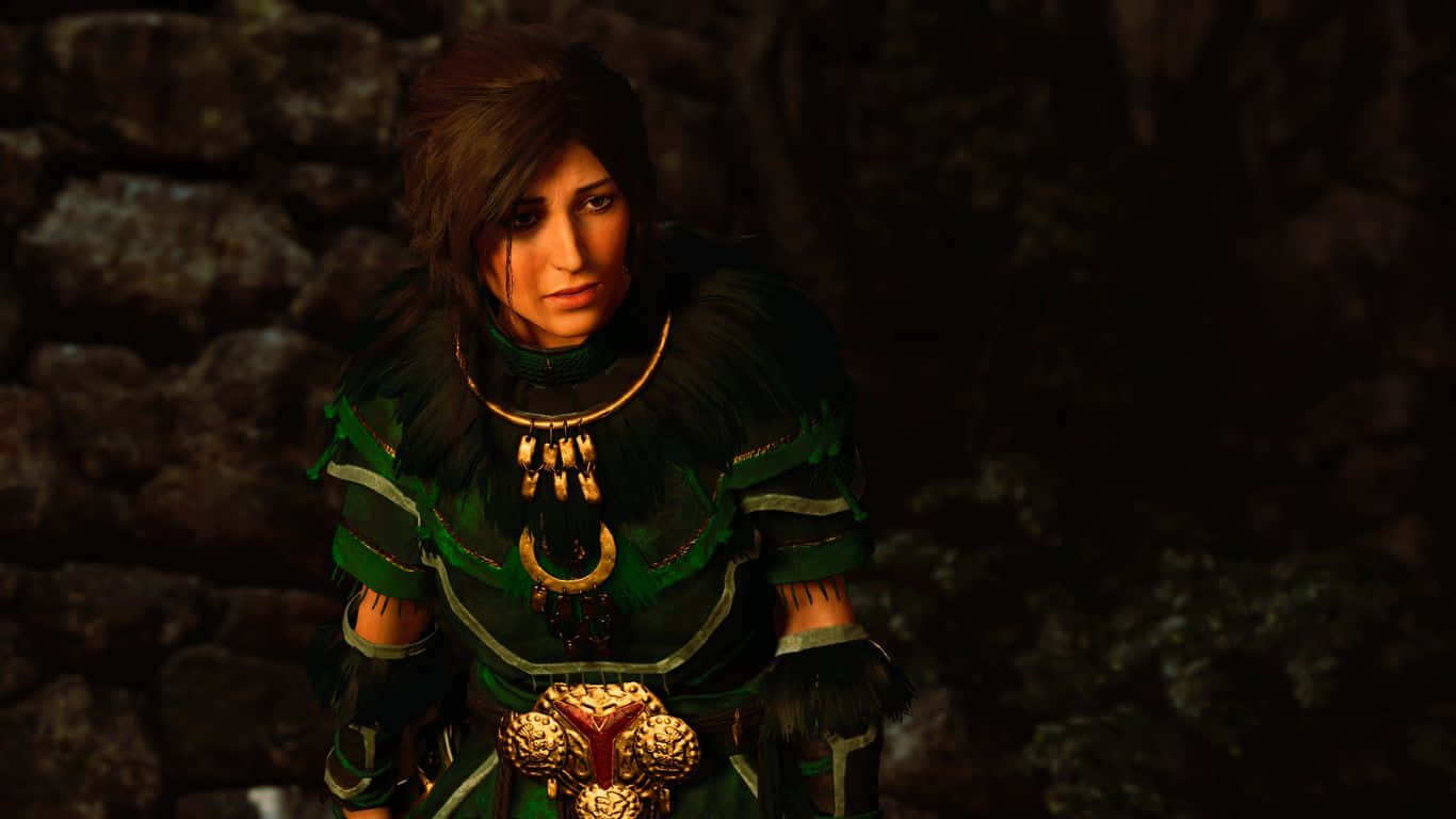1366x768 Lara Attire Shadow Of The Tomb Raider baggrund: