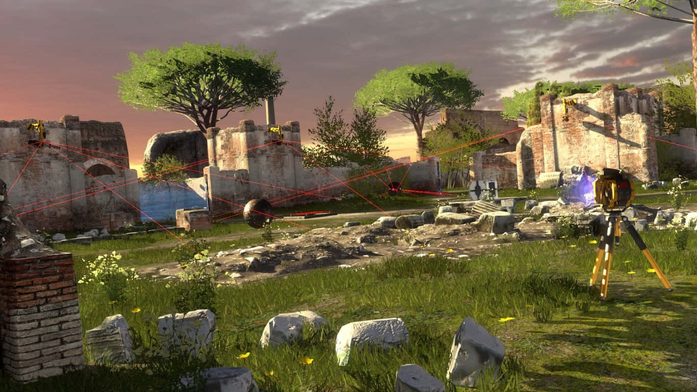 Ethereal Landscape from The Talos Principle Game