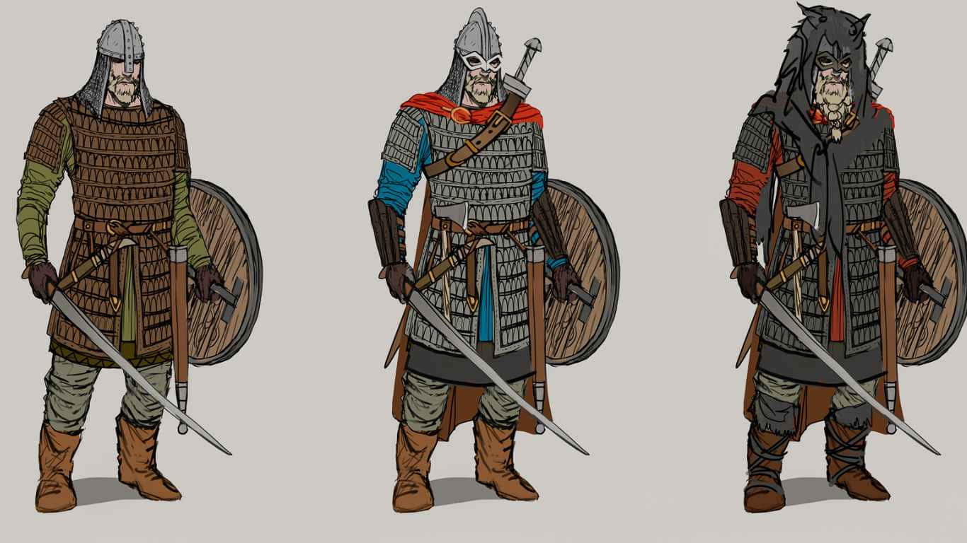1366x768 Total War Attila Background Sword And Shield Knight Models
