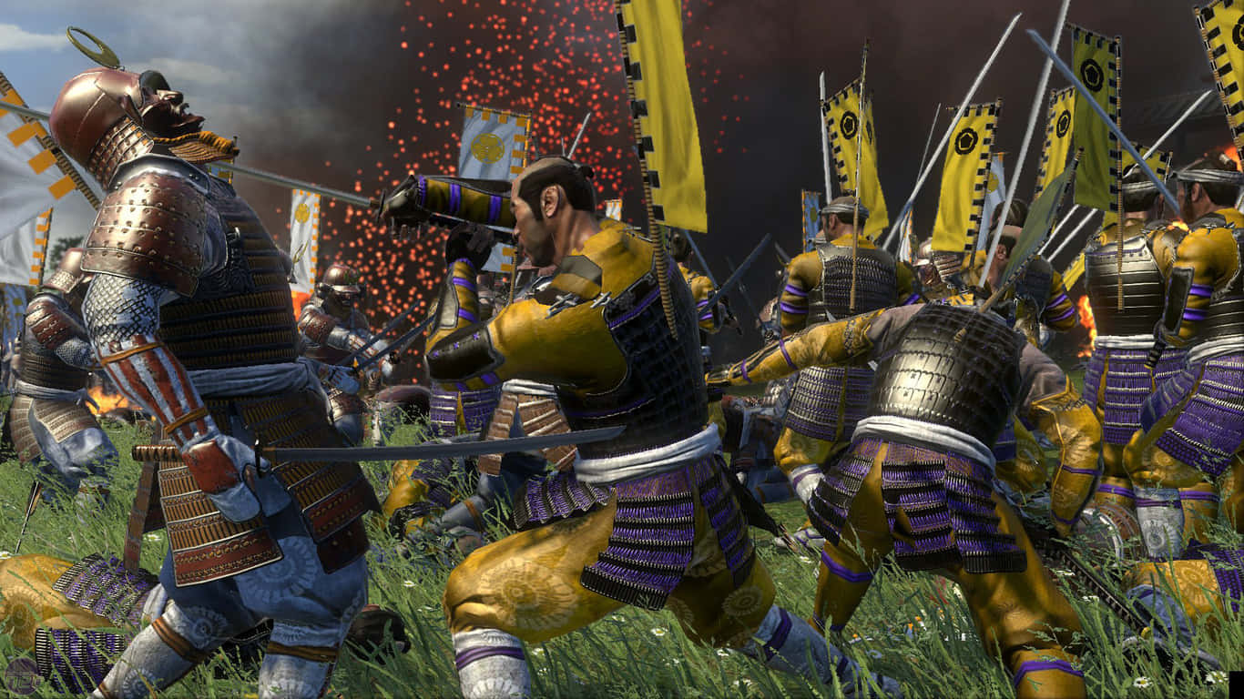 Bring “Total War Shogun 2” to life with this stunning 1366x768 Background