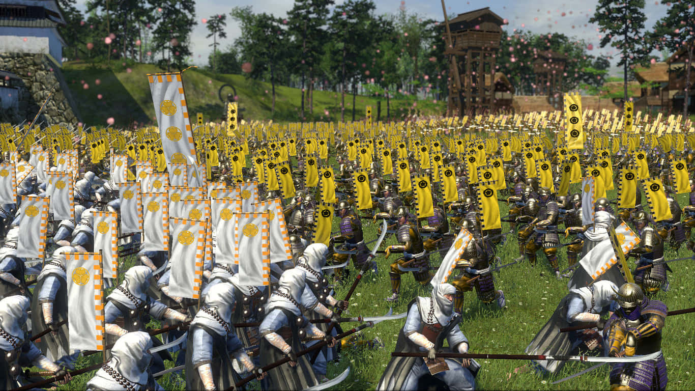 "Discover the thrilling and strategic warfare of Total War Shogun 2!"
