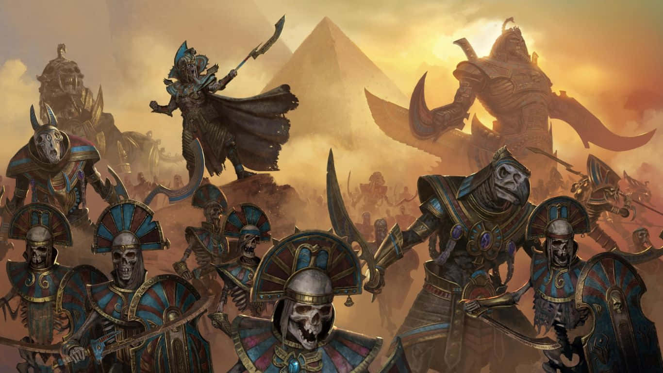 1366x768 Pyramid Total War Warhammer Ii Background