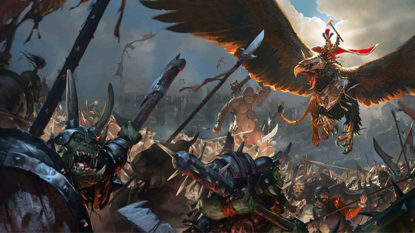 1366x768total War Warhammer Ii Örnbakgrundsbild