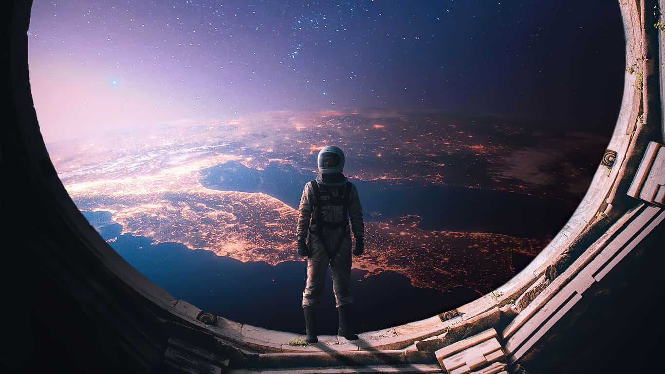 1366x768 Astronaut Atmospheric Travel Background