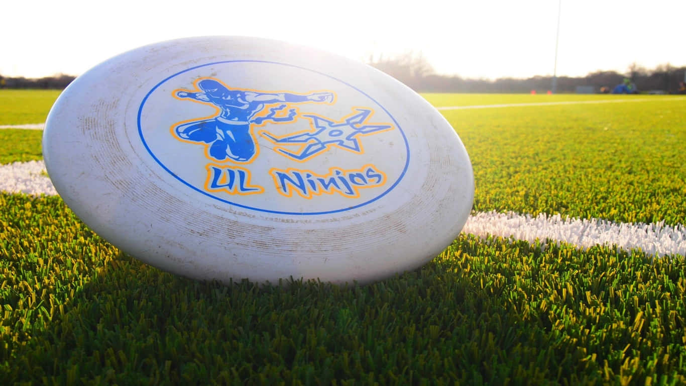 A White Frisbee On The Grass