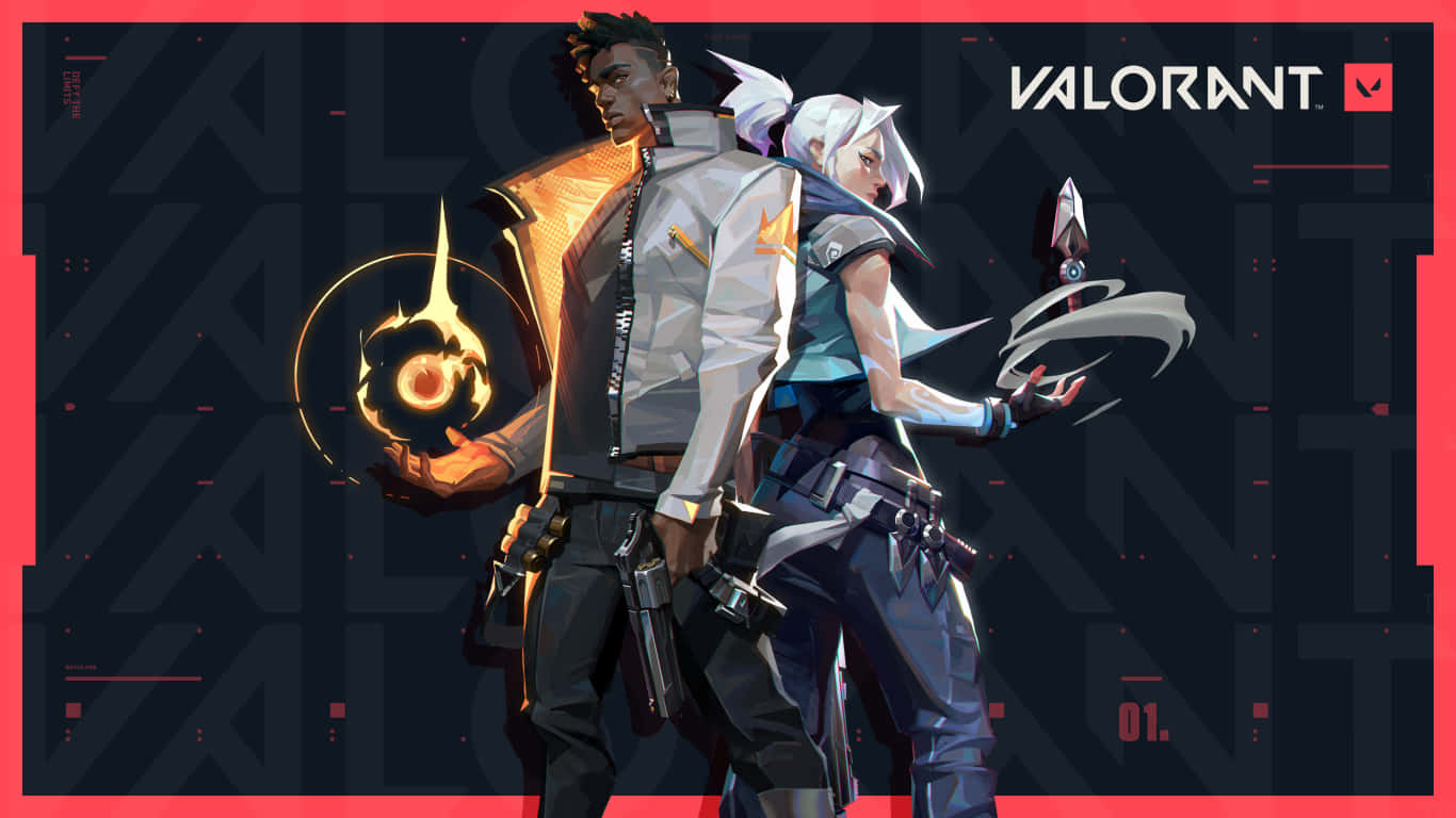 Download A thrilling scene from the popular game Valorant Wallpaper