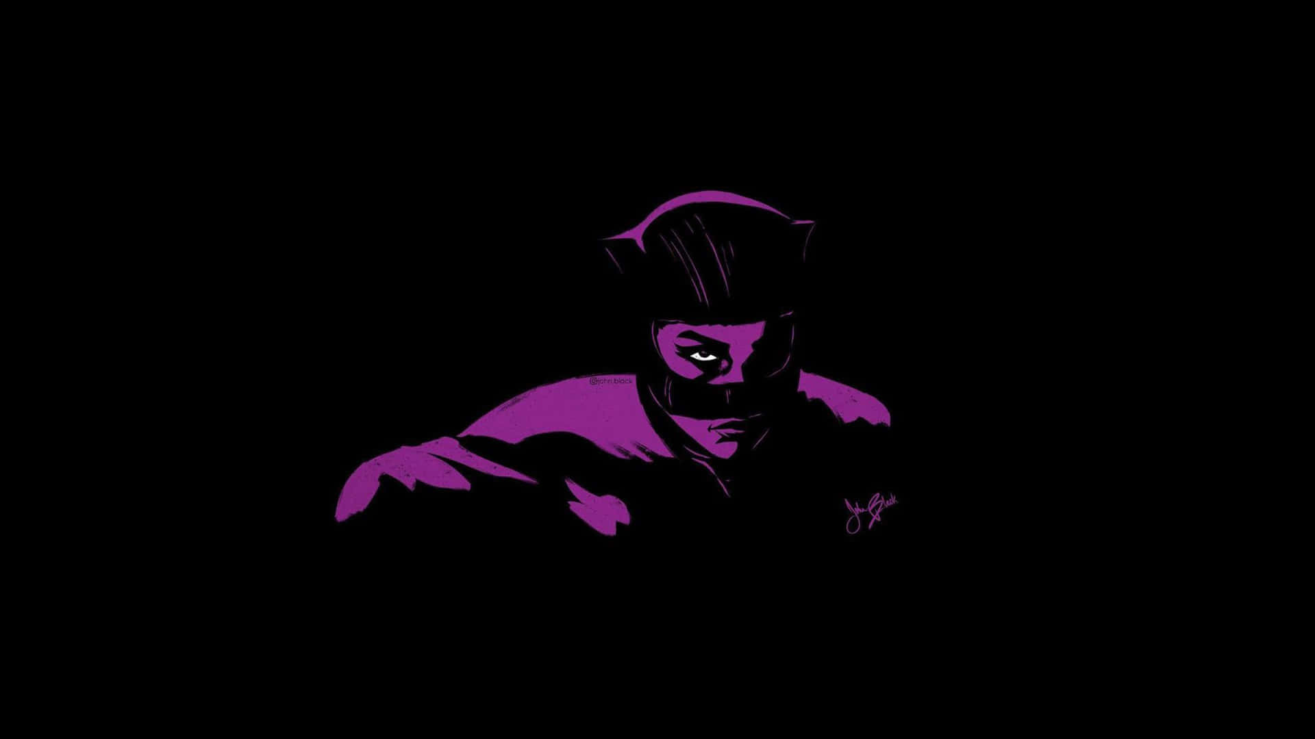 Black And Purple Catwoman 1440p AMOLED Background