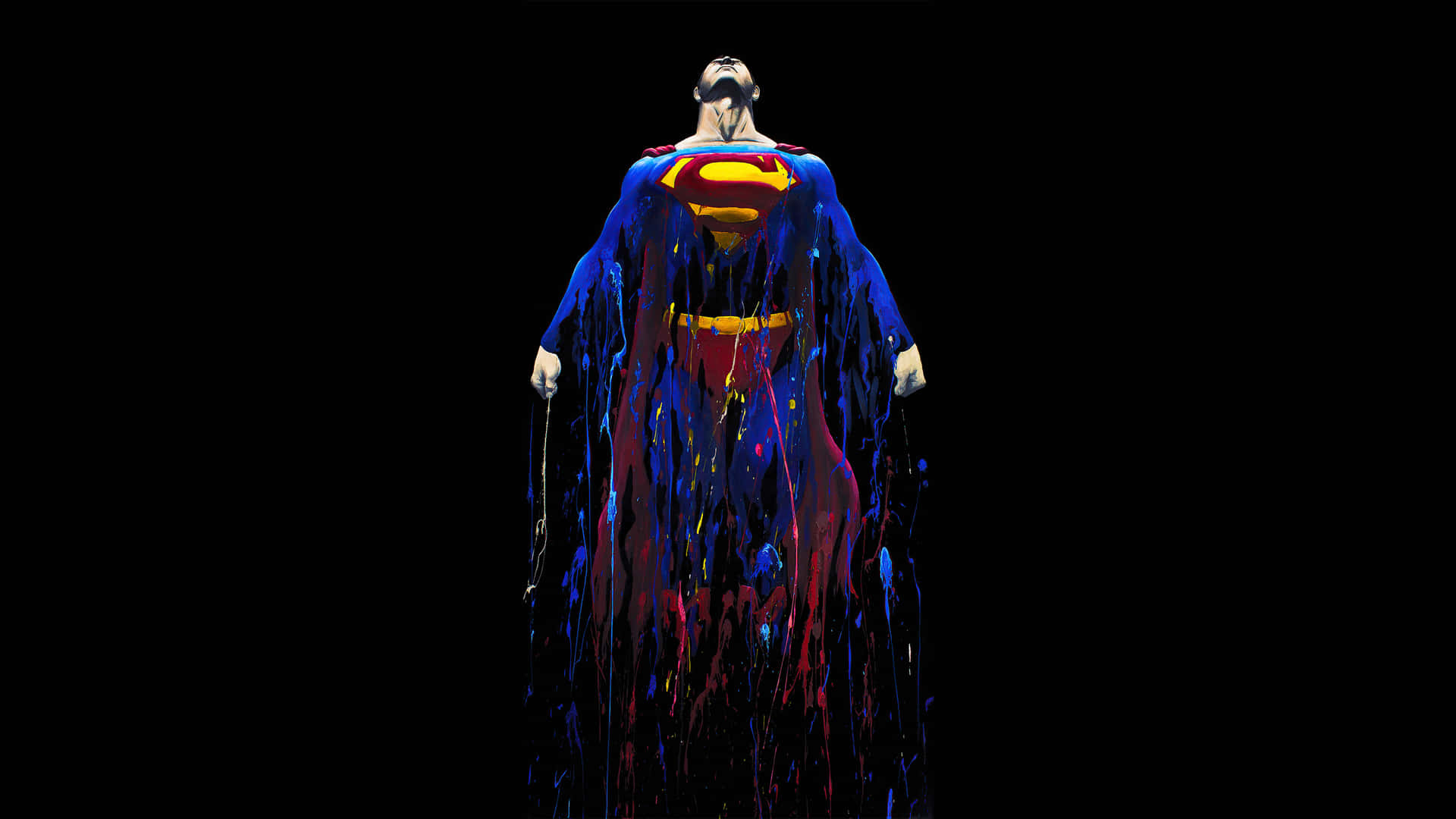Superman Painting 1440p AMOLED Background