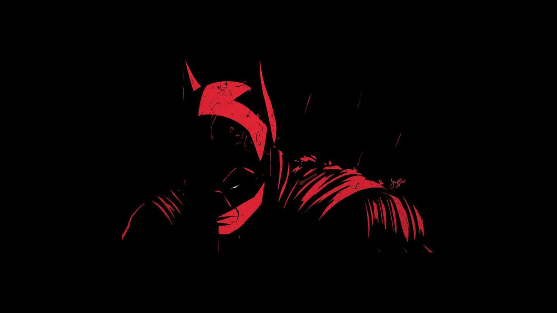 Black And Red Batman 1440p Amoled Background