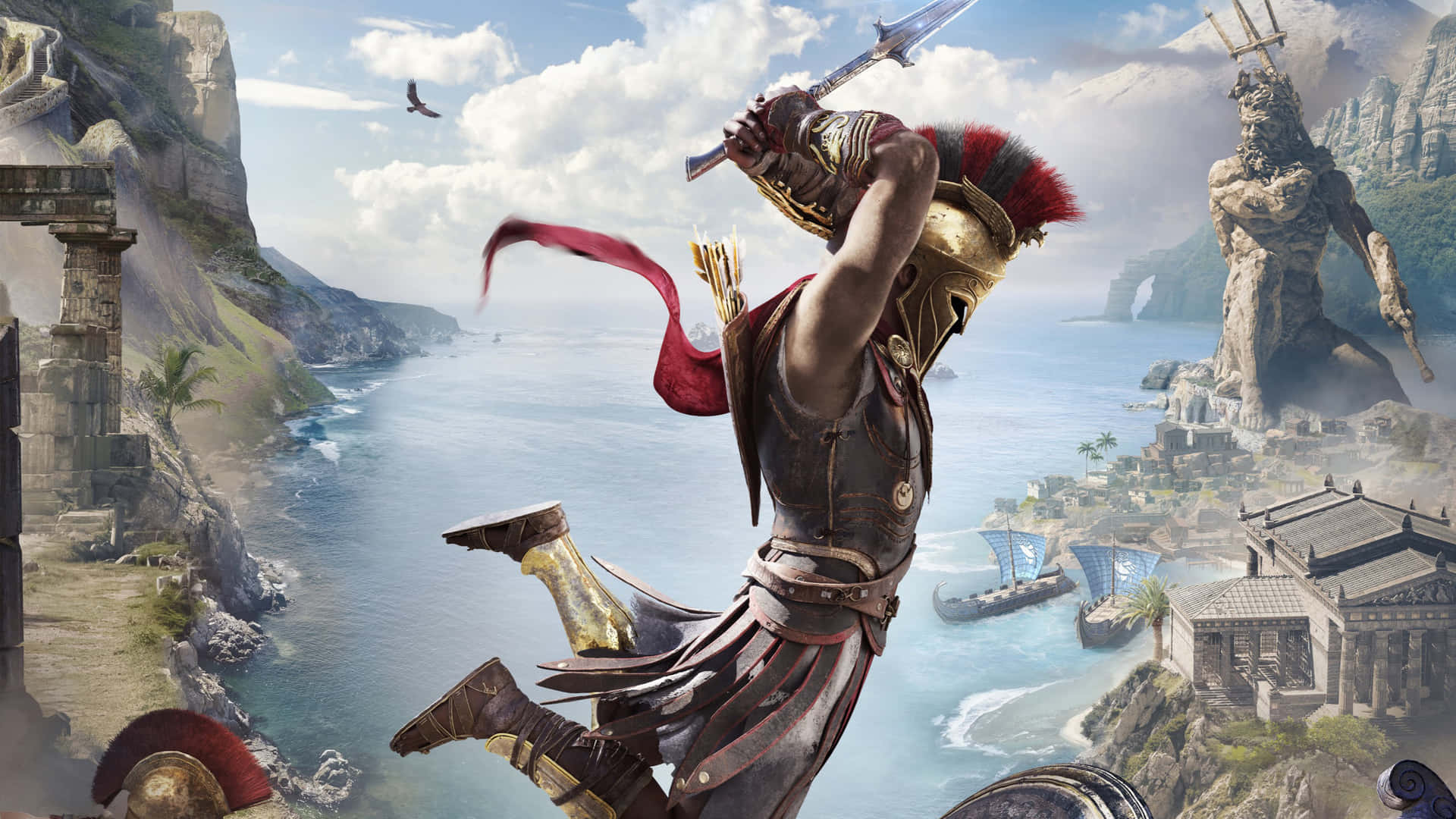 Immagineepica Di Alexios 1440p, Sfondo Di Assassin's Creed Odyssey.