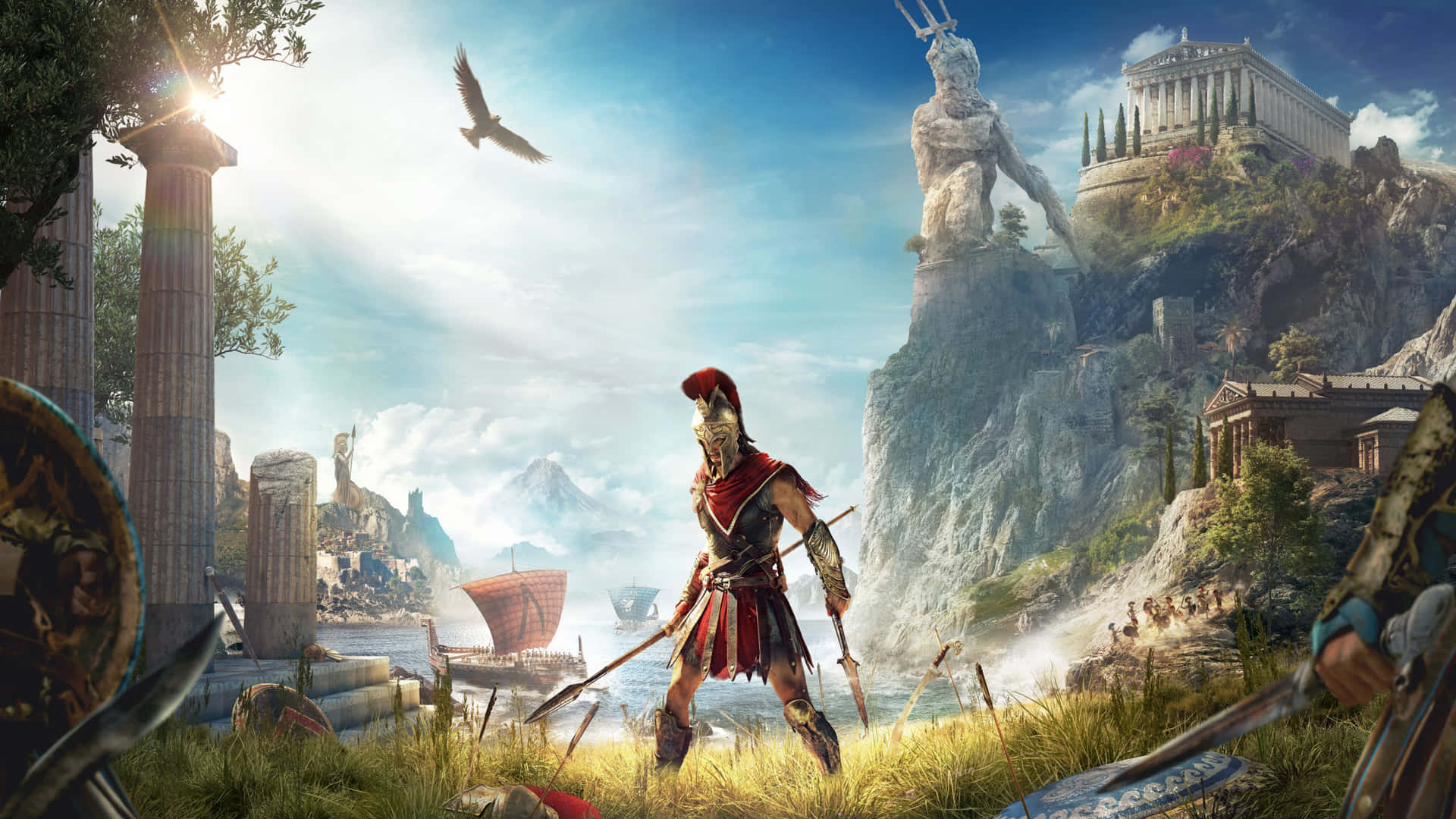 Falcedi Olimpo 1440p Sfondo Di Assassin's Creed Odyssey