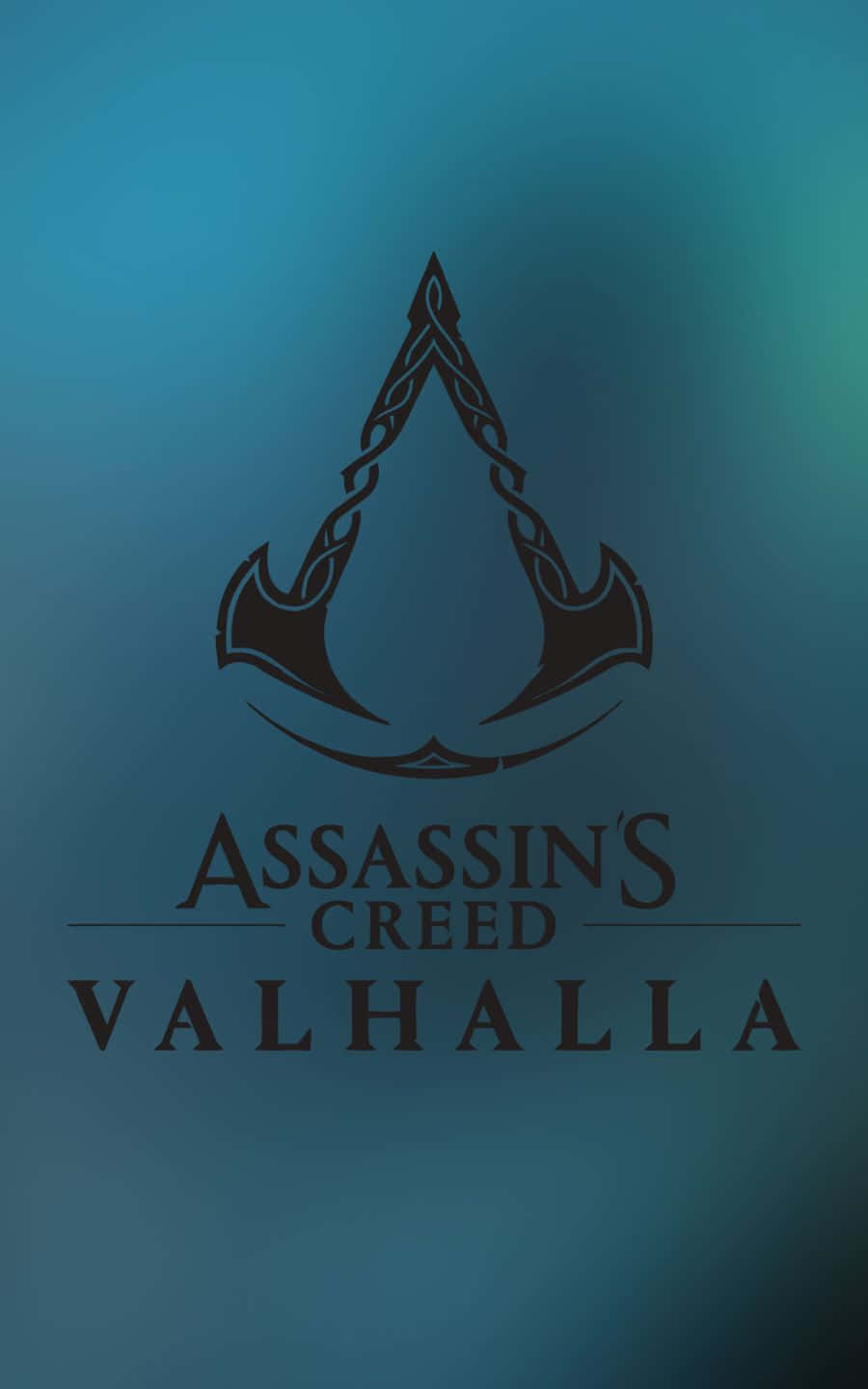 Titolodel Gioco E Logo Dello Sfondo Assassin's Creed Valhalla In 1440p.