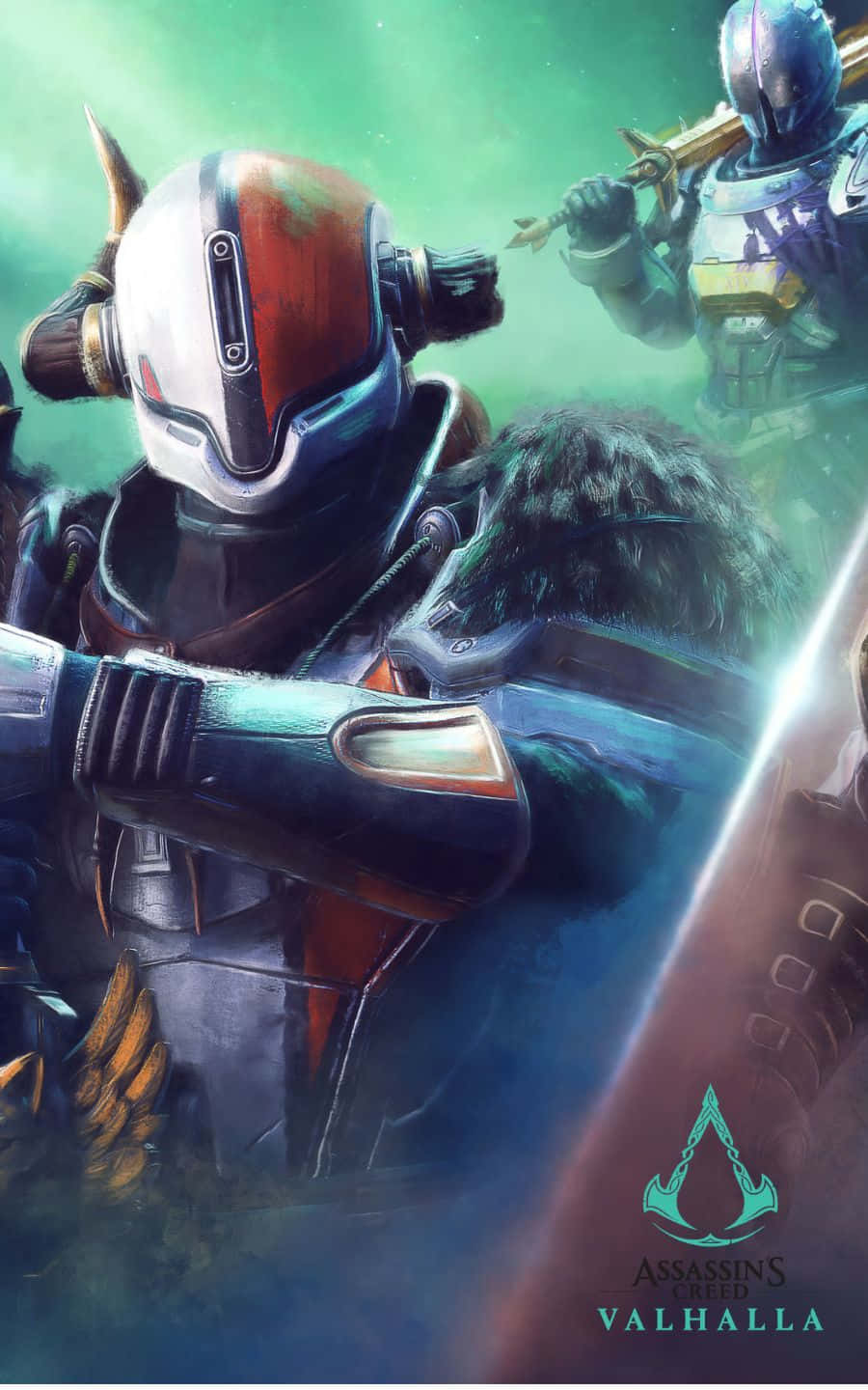 Destiny 2 Armor 1440p Assassin's Creed Valhalla Background