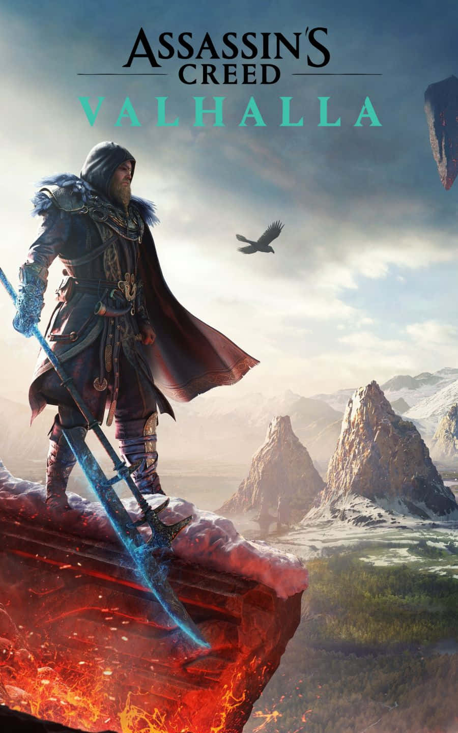 Eivor Holding Scythe 1440p Assassin's Creed Valhalla Background