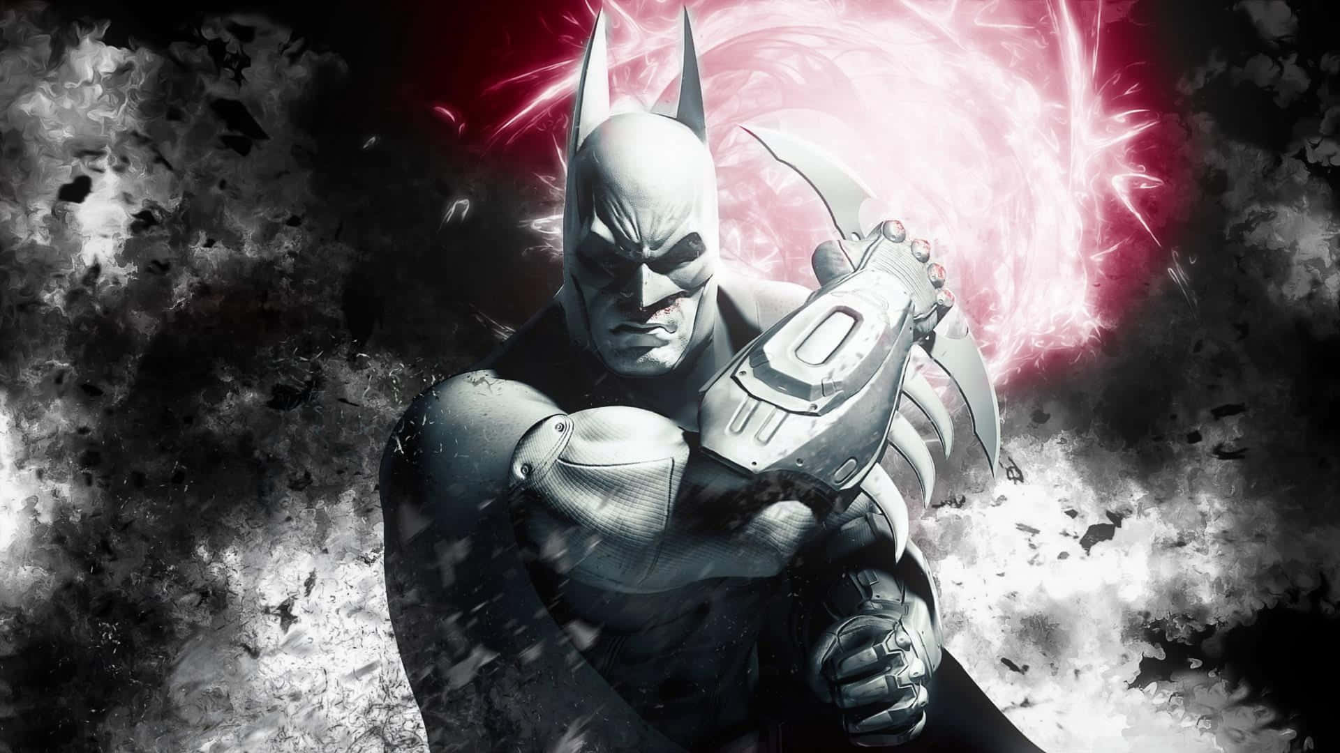 Ilcavaliere Oscuro Combatte Il Suo Cammino Attraverso Arkham City