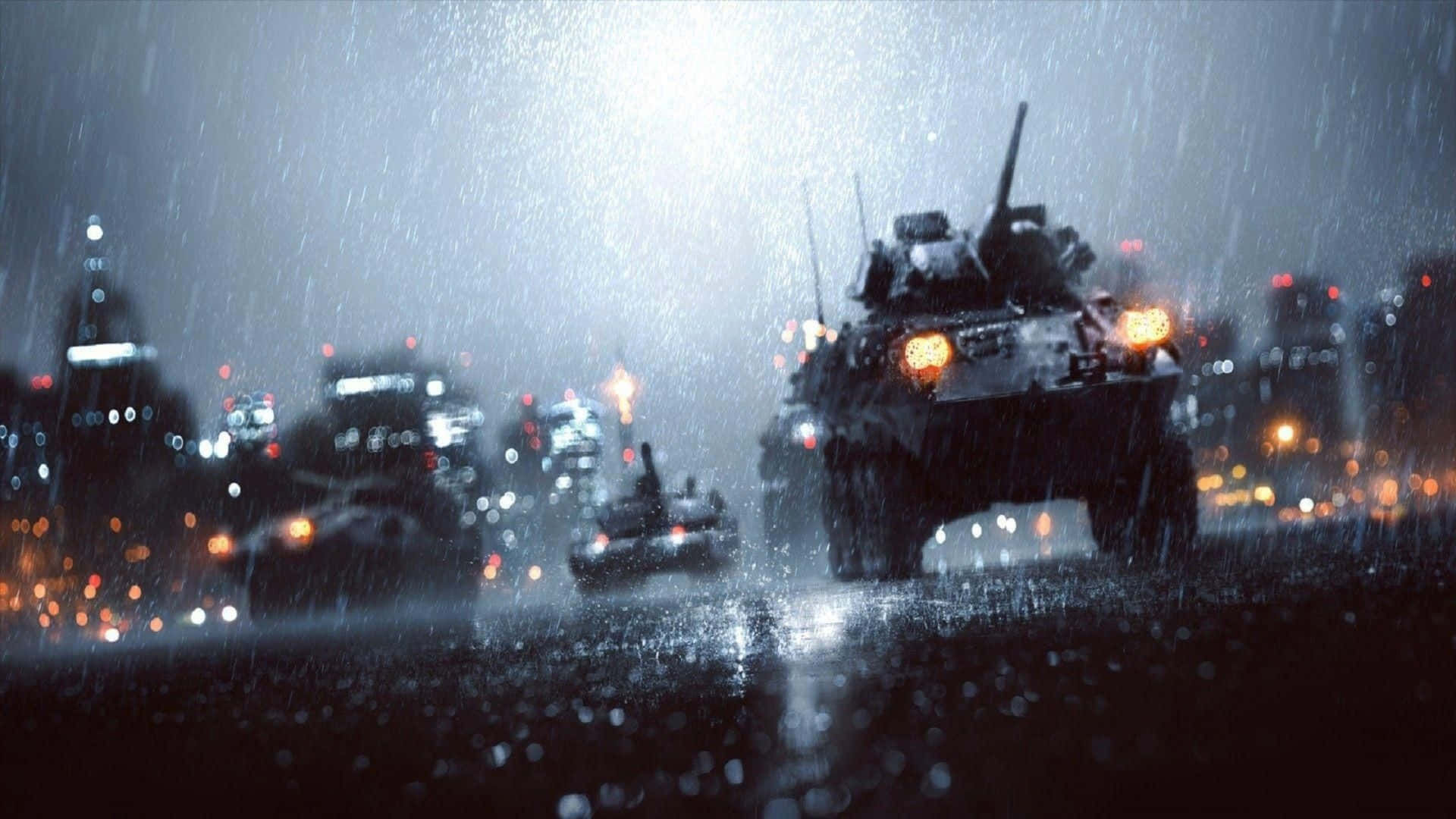 1440p Battlefield 1 Military Tanks Rain Background