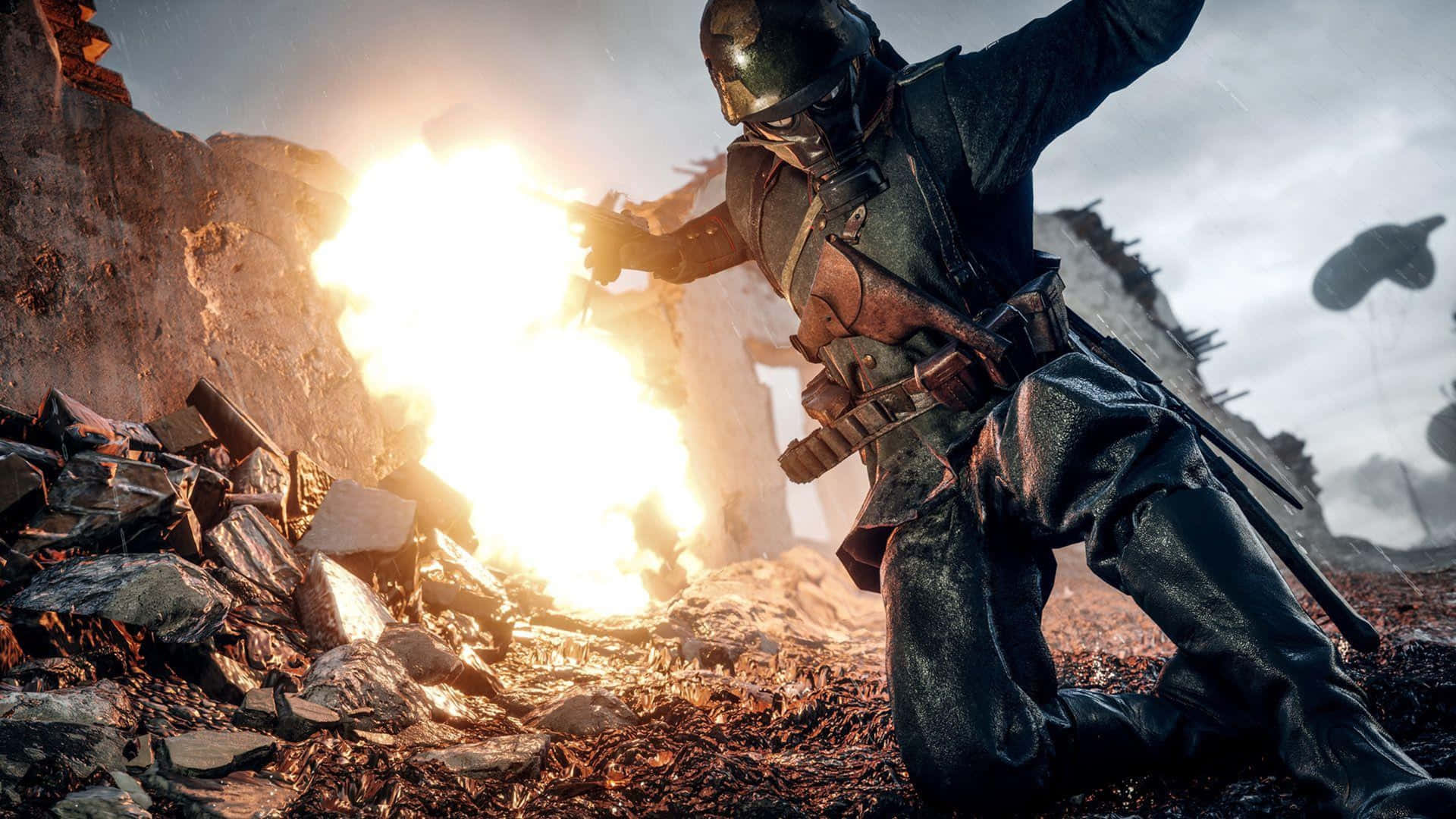 1440p Battlefield 1 Jump Explosion Background