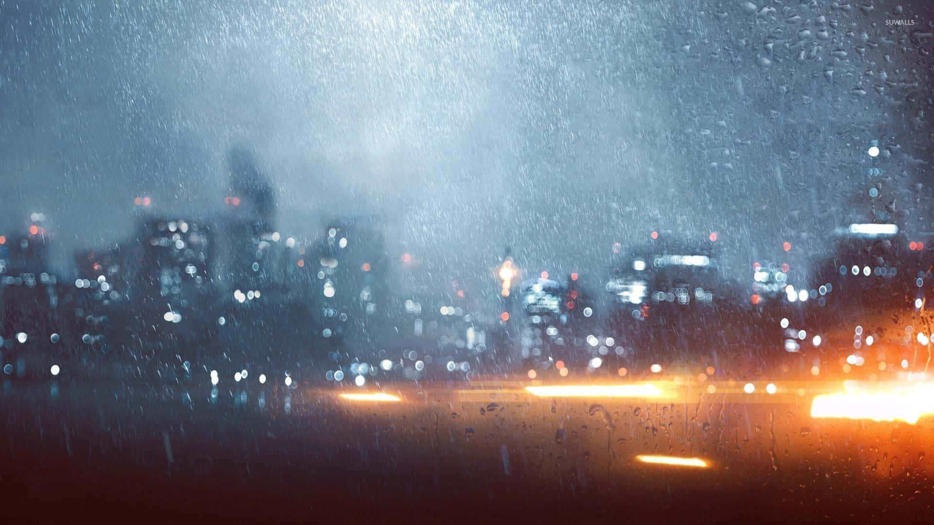 1440p Battlefield 1 Cityscape Rain Background