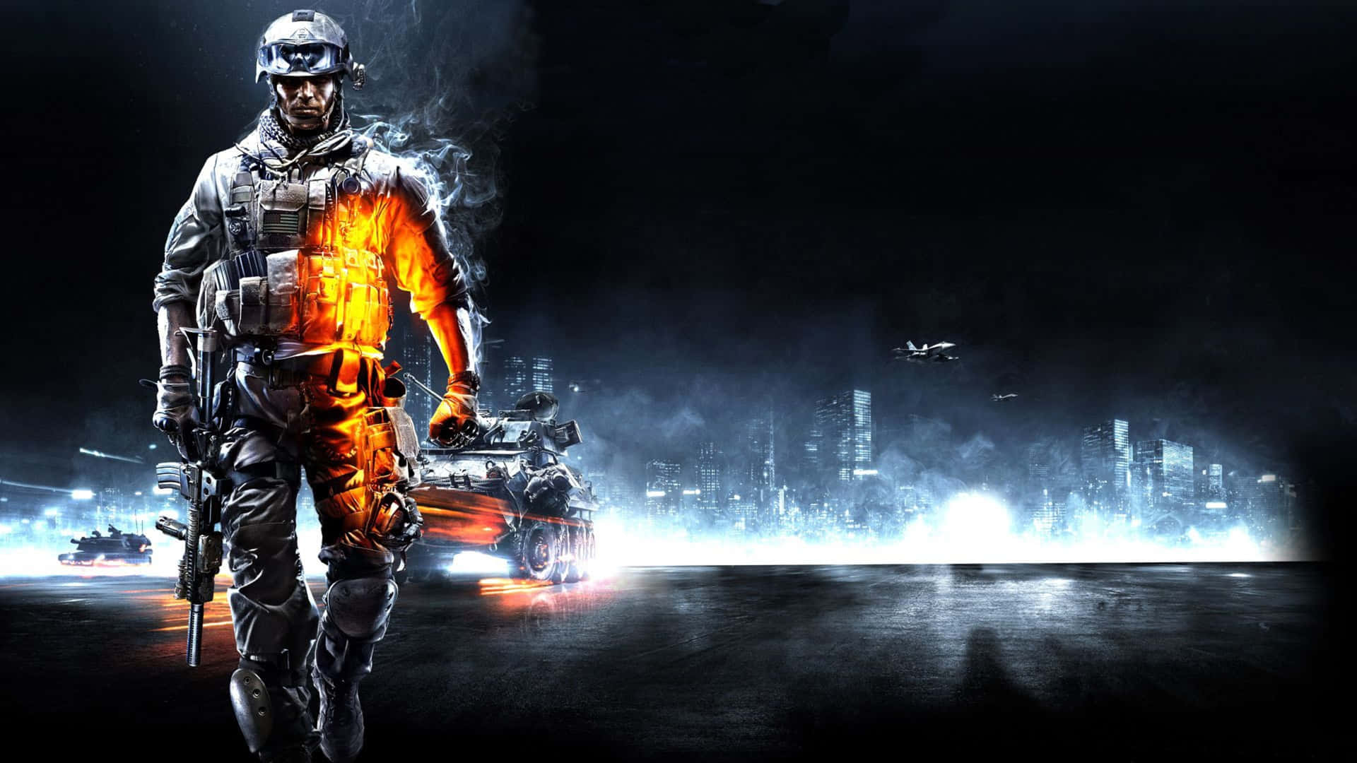 1440p Battlefield 1 Burning Soldier Background