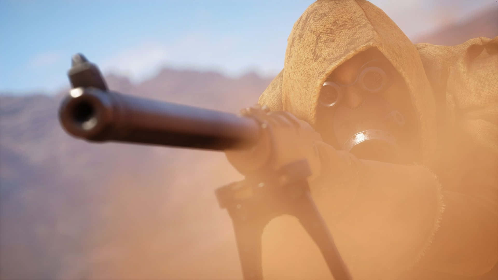 Fondode Pantalla De Francotirador En El Desierto De Battlefield 1 En Resolución 1440p.