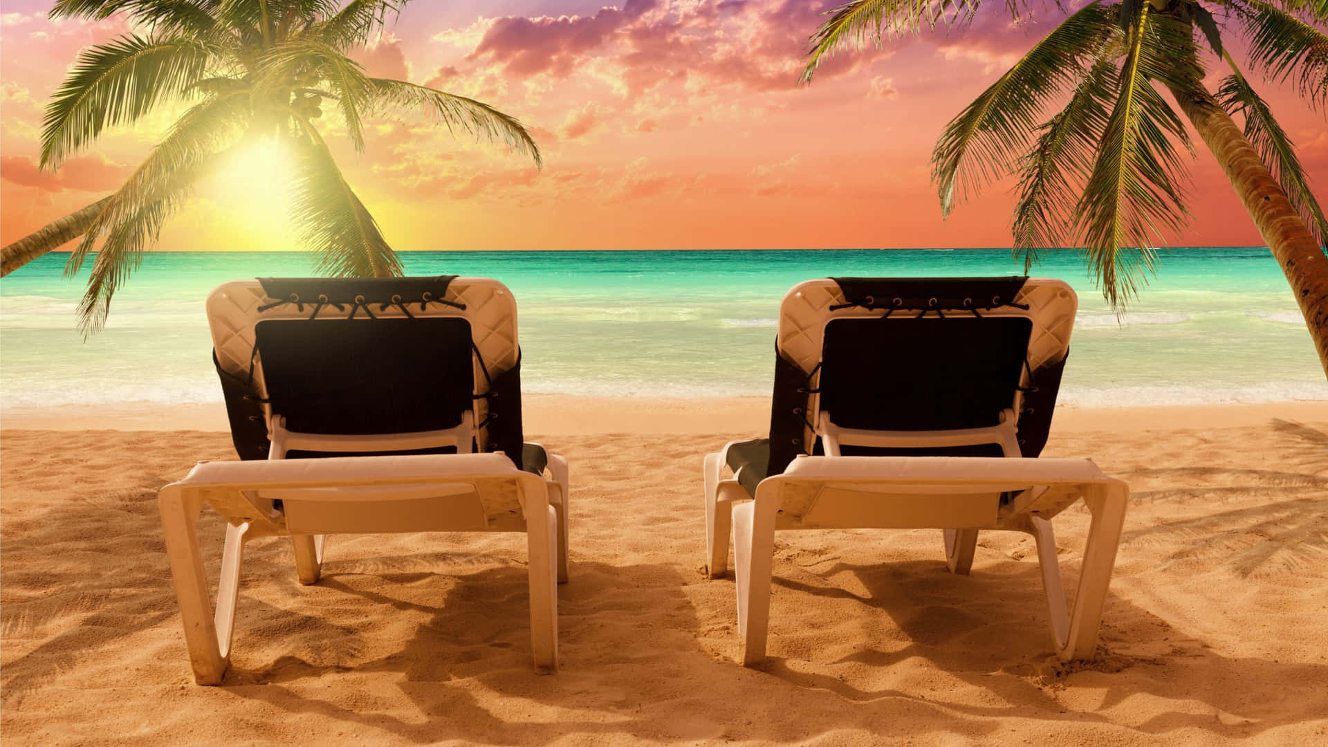 Two Chairs On The Beach