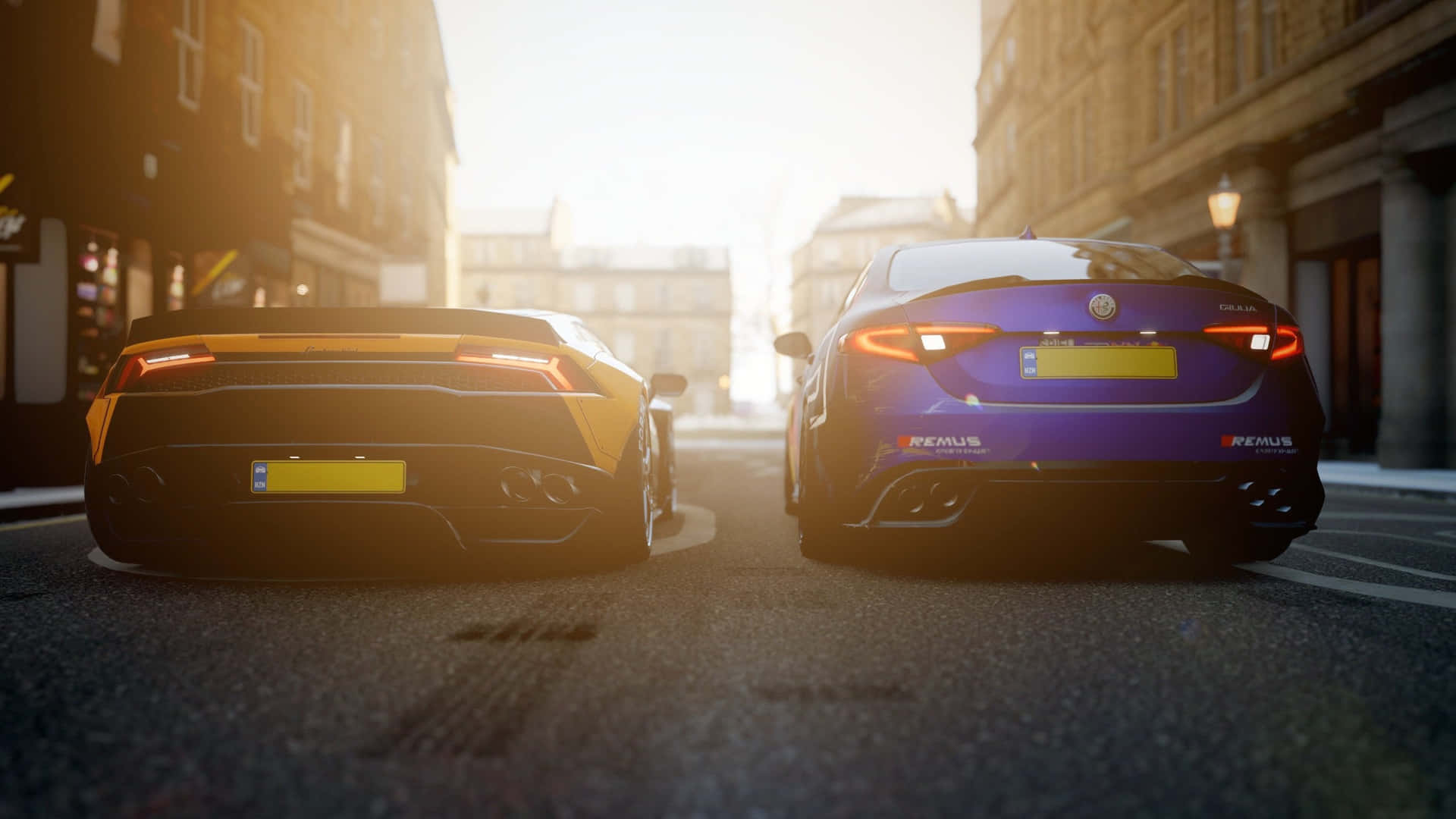 1440p Lamborghini And Alfa Romeo Cars Background