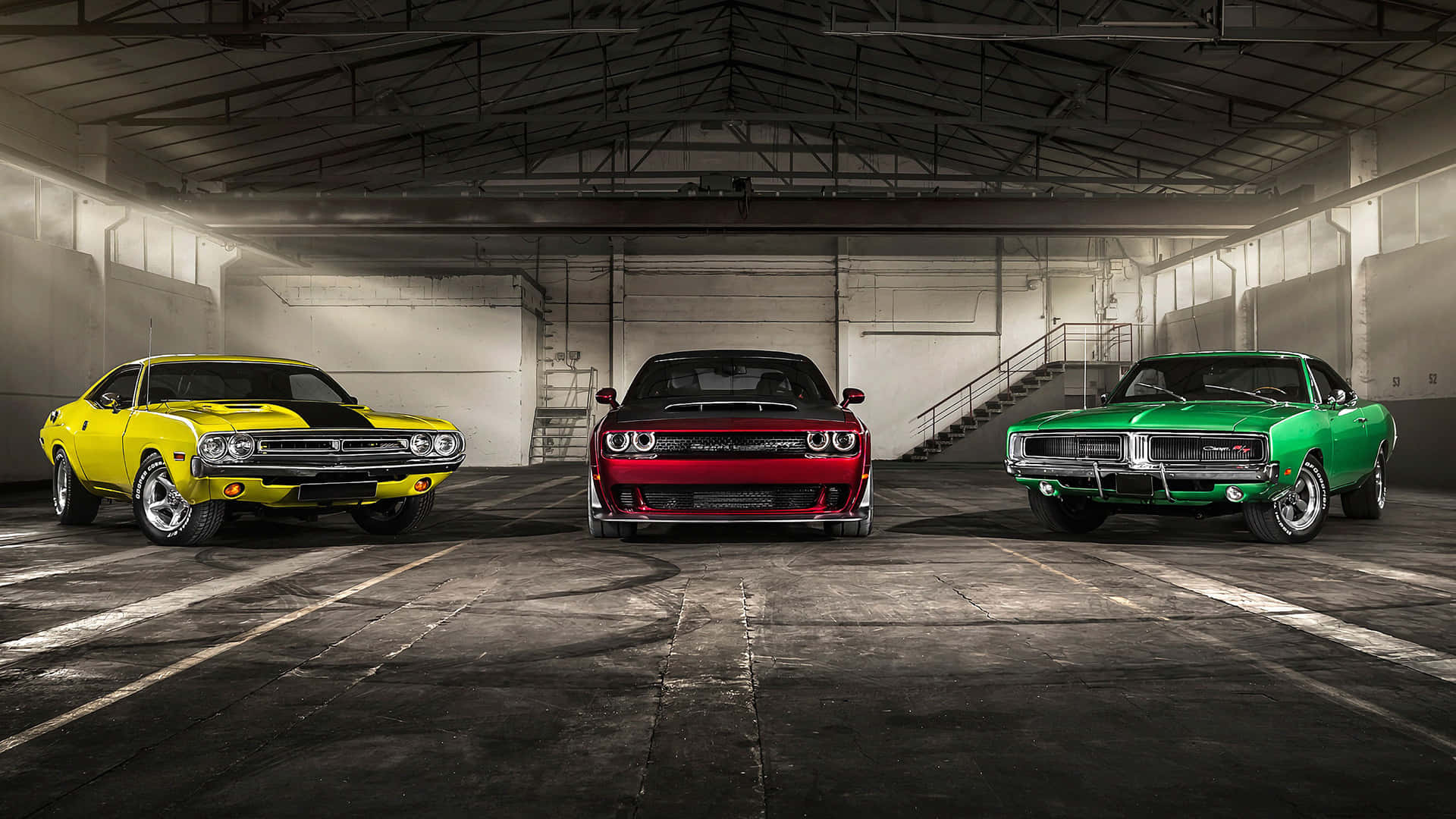 1440p Colorful Dodge Challenger Cars Wallpaper