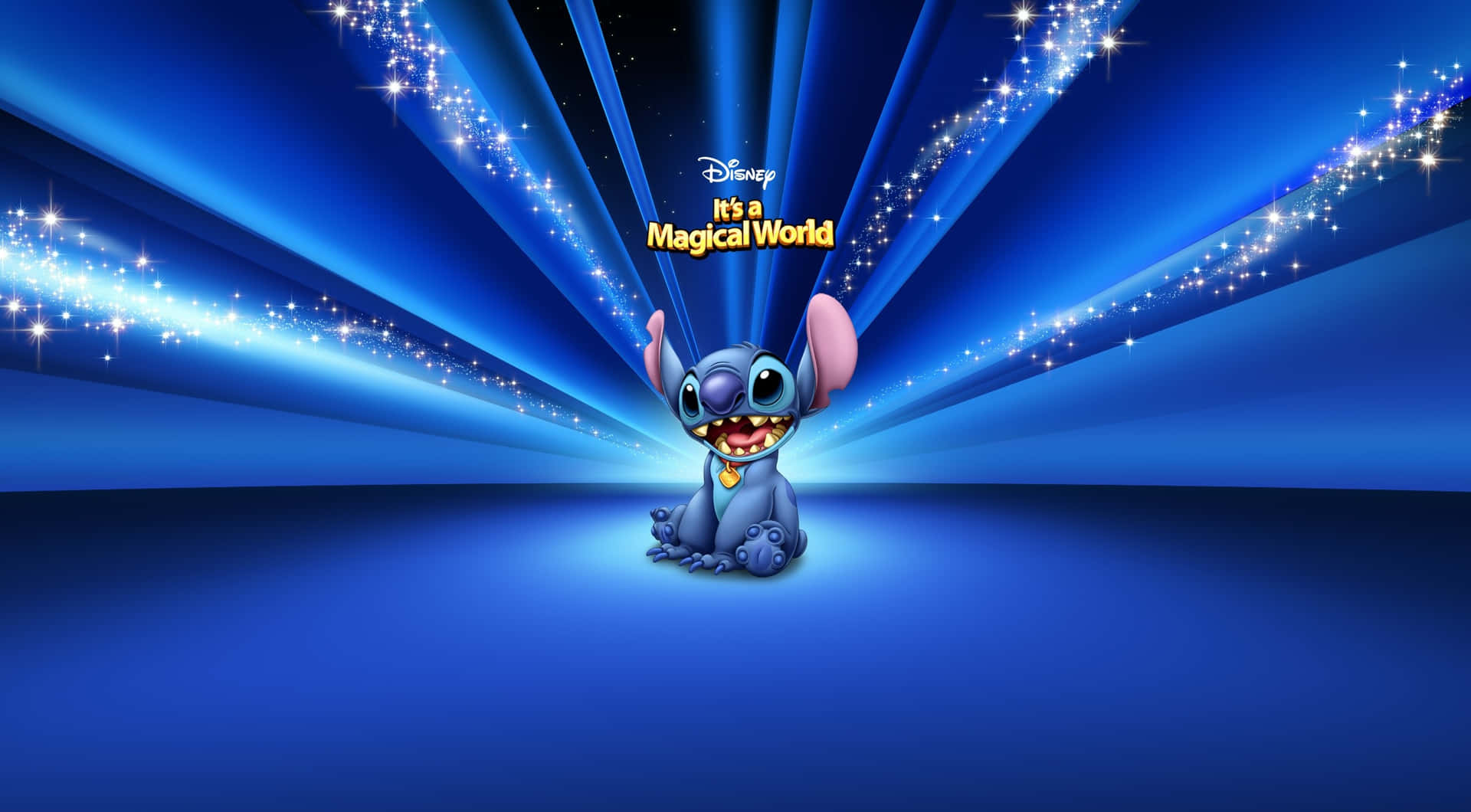 Blaueästhetische Stitch 1440p Disney Hintergrund