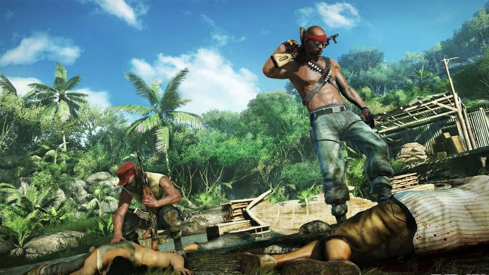 Far Cry 3 1440p Two Characters Background