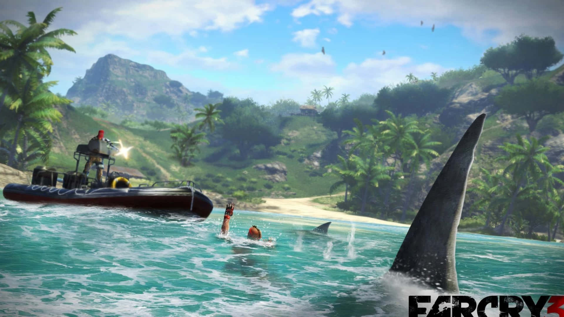 Far Cry 3 1440p Two Sharks Background