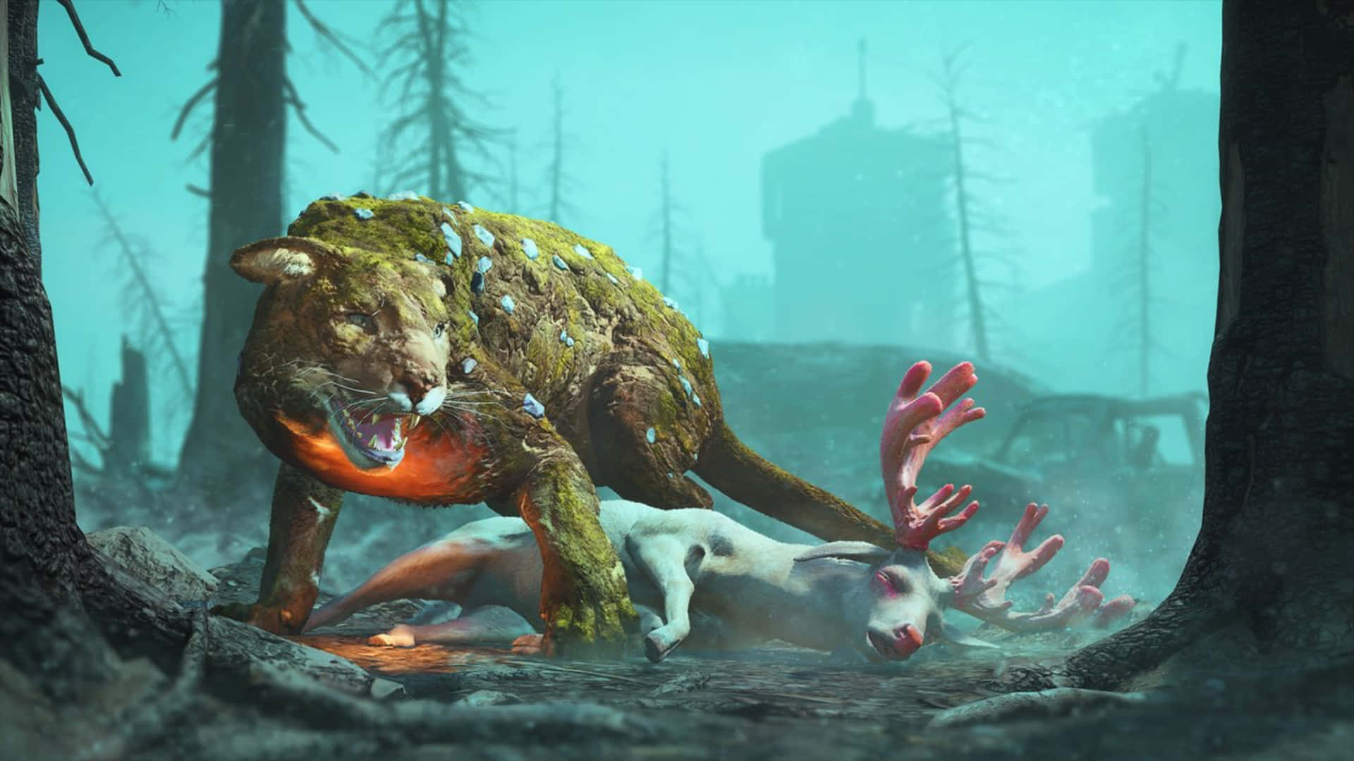 1440p Far Cry New Dawn Background Monstrous Cougar Background