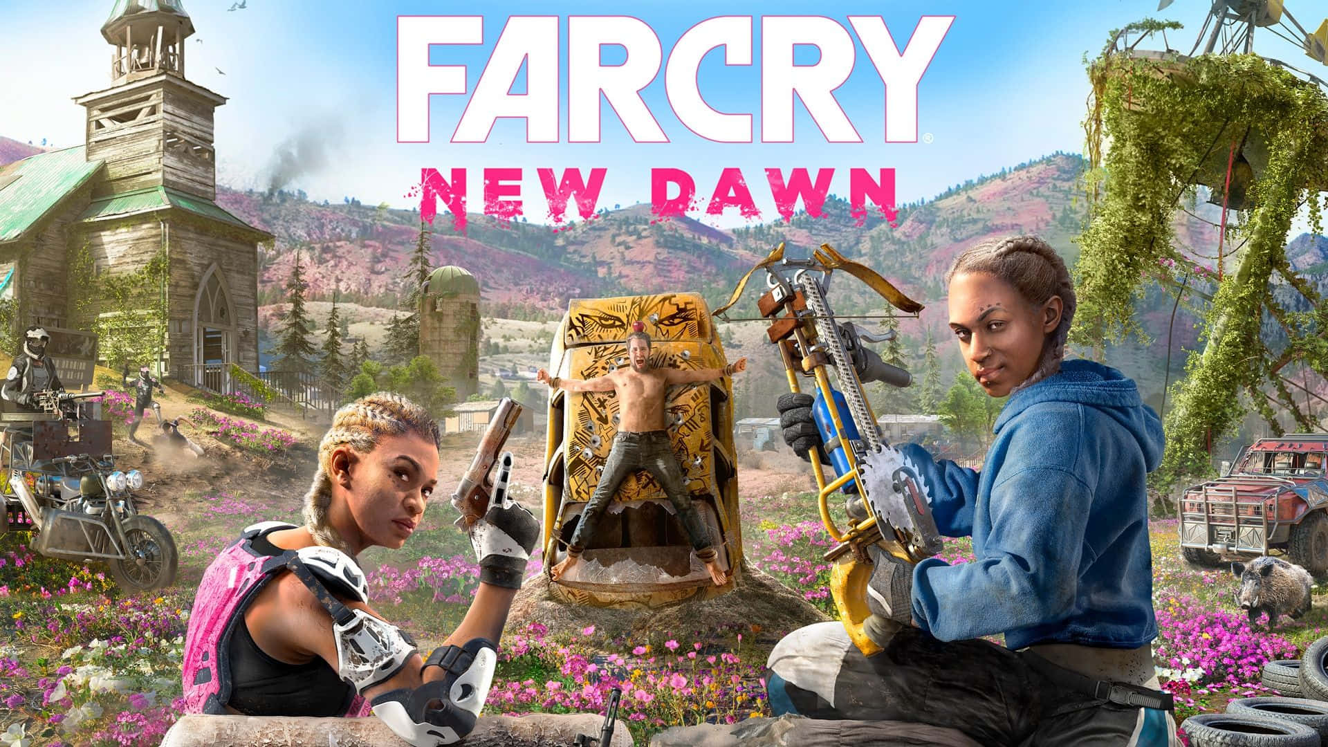 1440p Far Cry New Dawn Background Lou And Mickey Background